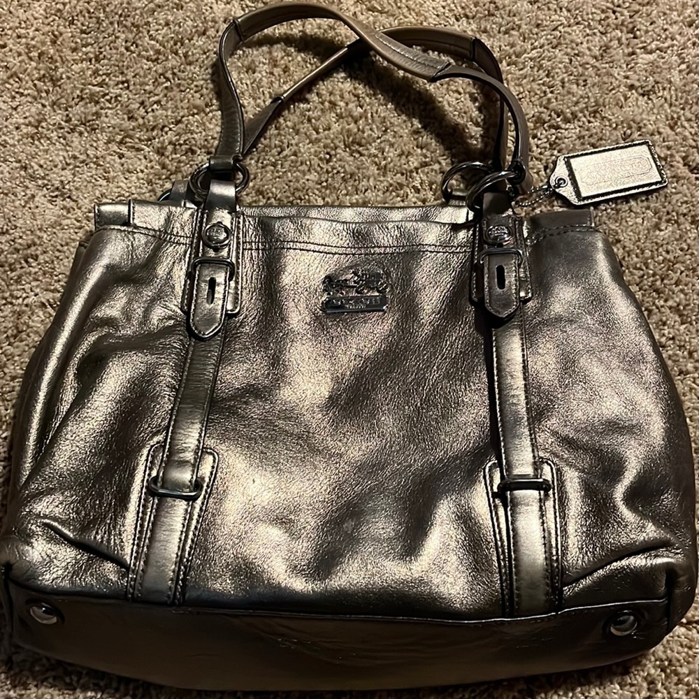 Coach purse silver